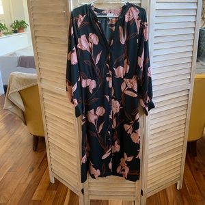 Fall floral midi shirt dress from Target